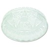 Pactiv P4412 Round CaterWare Dome-Style Food Container Lids, 1-Comp, Clear,