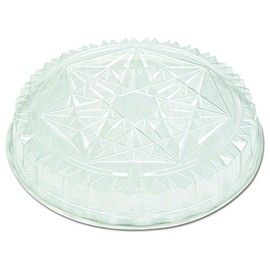 Pactiv P4412 Round CaterWare Dome-Style Food Container Lids, 1-Comp, Clear, 12 Dia (Case of 50)