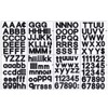Number Stickers Large Alphabet Waterproof Stickers Letter Stickers Number Stickers