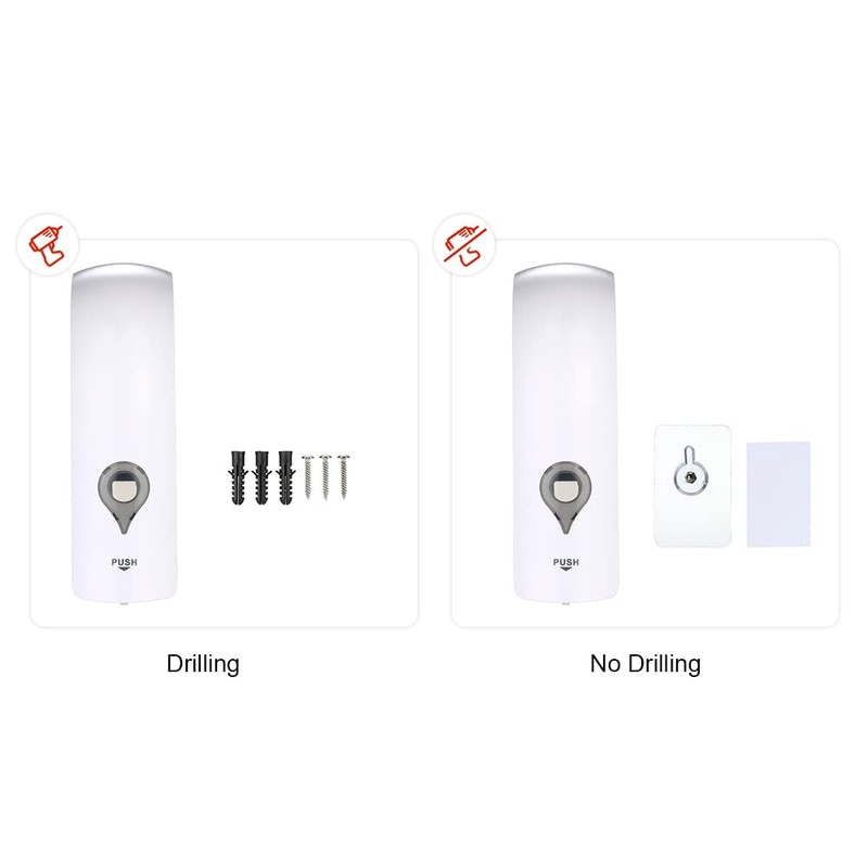 Soap Dispenser, 300ml Wall Mounted Single-Head Manual Soap Dispenser Shower