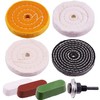 4” Buffing Wheel with Polishing Compound and 1/4” Shaft Drill