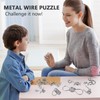 Holzsammlung 24 Pieces Metal Puzzle Metal Puzzle Set IQ Games