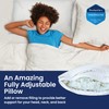 Snuggle-Pedic King Size Shredded Memory Foam Sleeping Pillow - Cooling