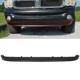 ECOTRIC Front Lower Bumper Valance Air Deflector Dams Compatible with Dodge 2002-2008 Ram 1500 & 2003-2009 Ram 2500 3500 Replace for CH1090125, 55077337AB, 55077337AD