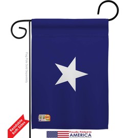Historic Bonnie Blue Garden Flag Patriotic July Memorial Veteran Independence United State American Small Decorative Gift Yard House Banner Double-Sided Made in USA 13 X 18.5