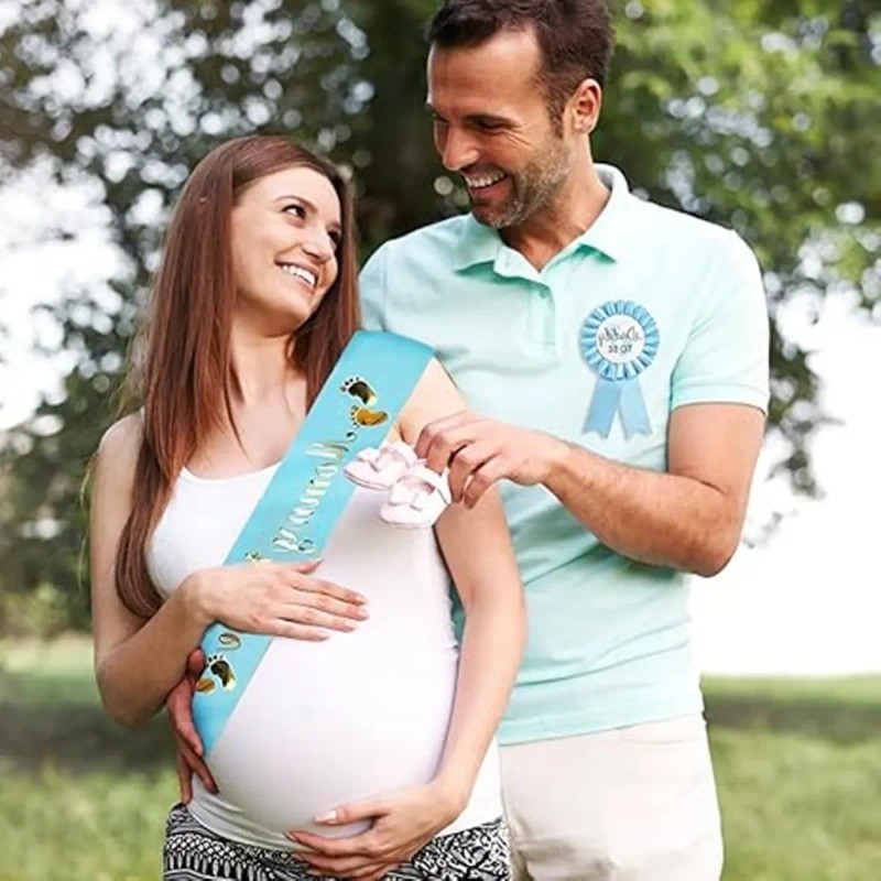Banda Mom Dad To Be 2 Piezas Boy Girl Baby