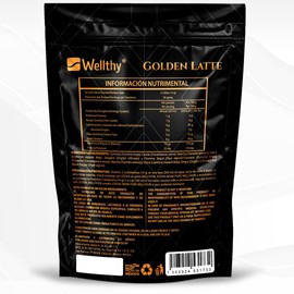 GOLDEN LATTE 360gr, Leche dorada, leche de coco, curuma, canela, jengibre, pimienta negra y stevia