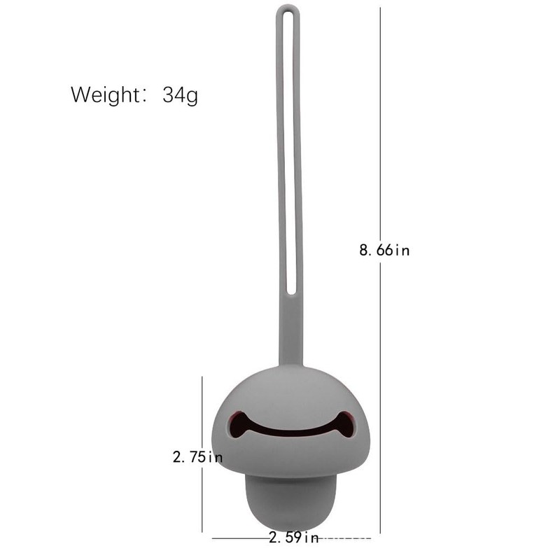 Pacifier Holder case,2pcs Silicone Portable Pacifier Pouch,BPA-Free(Grey+Rose Pink)