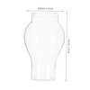 BIUDECO Elegant Retro Oil Lamp Shade Glass Chimney Windproof Cap