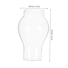 BIUDECO Elegant Retro Oil Lamp Shade Glass Chimney Windproof Cap for Home and Wall Decor