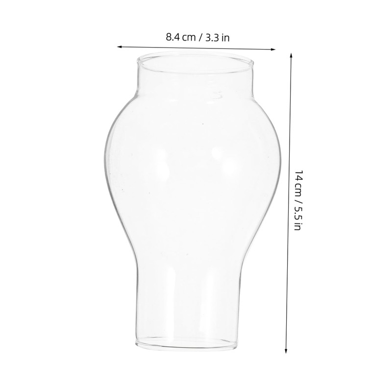 BIUDECO Elegant Retro Oil Lamp Shade Glass Chimney Windproof Cap
