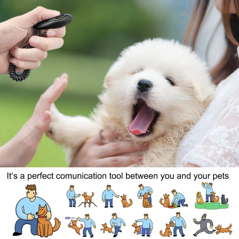 IRYNA Dog Clicker 2 Pack Clickers for Dog Training, Dog