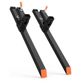 Garvee 43" 2000lbs Heavy Duty Pallet Forks,Clamp on Pallet Forks for Tractor Attachments,Loader Bucket,Skid Steer