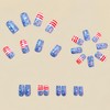 Independence Day Press on Nails Medium Square Fake Nails with