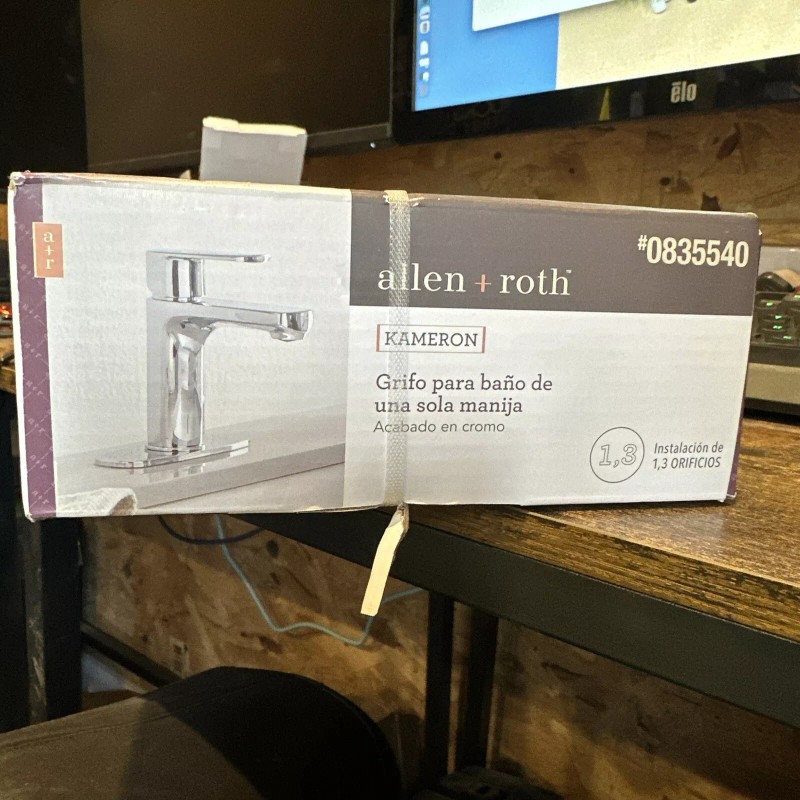 Allen Roth Kameron Bathroom Sink Faucet 1 Handle Single Drain