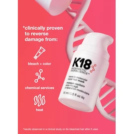 Tudor K18 Leave-In Repair Hair Mask Treatment to Repair Dry or Damaged Hair - 4 Minutes to Reverse Hair Damage from Bleach, Color, Chemical Services and Heat 3 pack