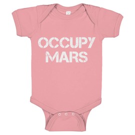 Occupy Mars 6 Months Light Pink Cotton One-Piece Infant Baby Romper