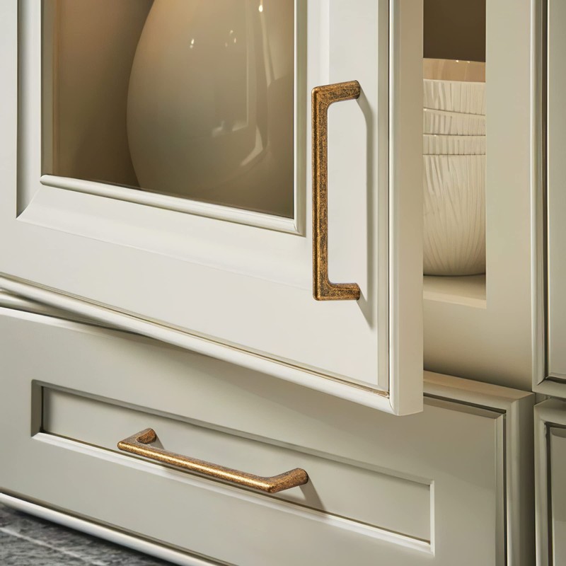 khtumeware 10 Pack 5 Inch(128mm) Hole Centers Vintage Antique Brass