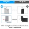 YUMORE Stainless Steel L Bracket, 10x6x2 in Shelf Brackets Heavy