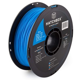 HATCHBOX 1.75mm Light Blue PLA 3D Printer Filament, 1 KG Spool, Dimensional Accuracy +/- 0.03 mm, 3D Printing Filament