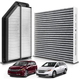 AUTOKAY 80292SDAA01 17220RV0A00 Cabin Engine Air Filter Set Fits for Honda Odyssey 3.5L 2011 2012 2013 2014 2015 2016 2017 RE# 80292-SEC-A01 80292-SWA-A01 CF10134 17220-RV0-A00 CA11042 AF6153