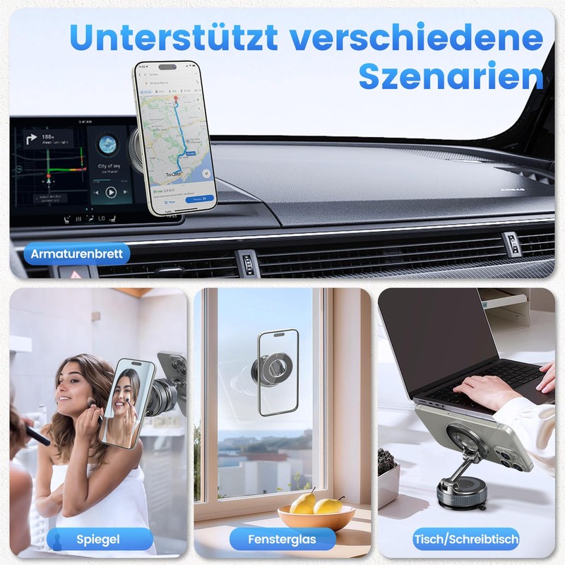 homeasy Magnetic Phone Holder Black