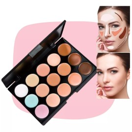 Veraly Paleta De 15 Correctores Premium Maquillaje Alta Cobertura