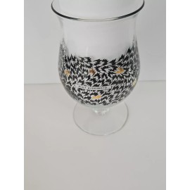 Duvel Beer Tulip Glass Eley Kishimoto Black And Gold Flurry Art Series Barware
