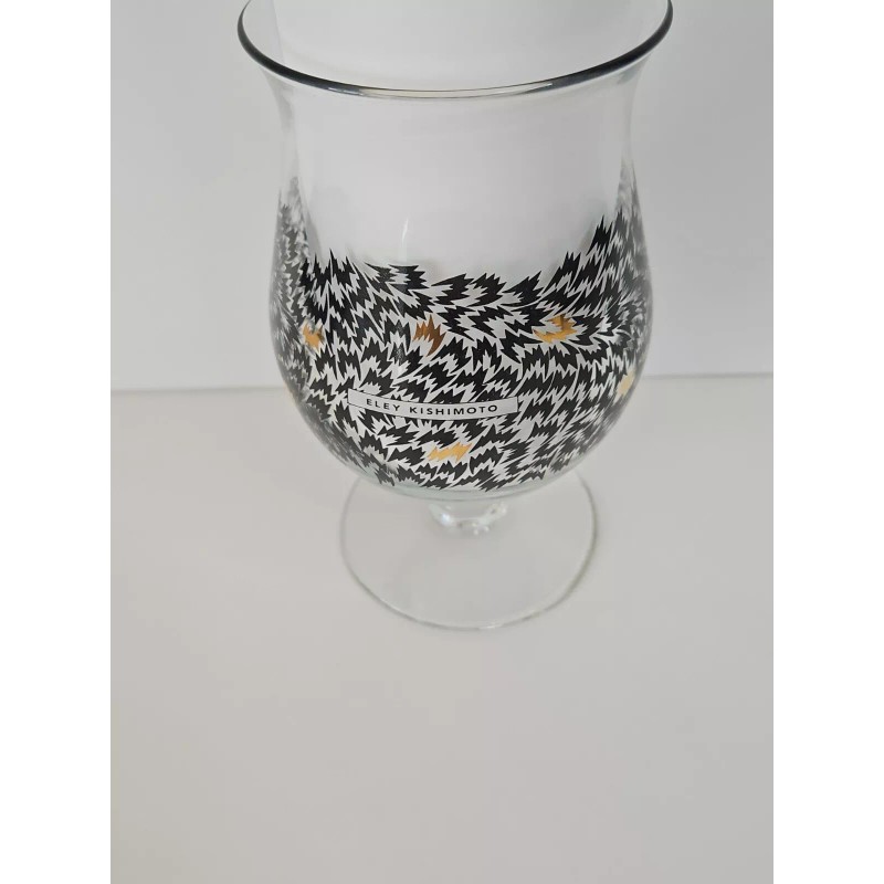 Duvel Beer Tulip Glass Eley Kishimoto Black And Gold Flurry