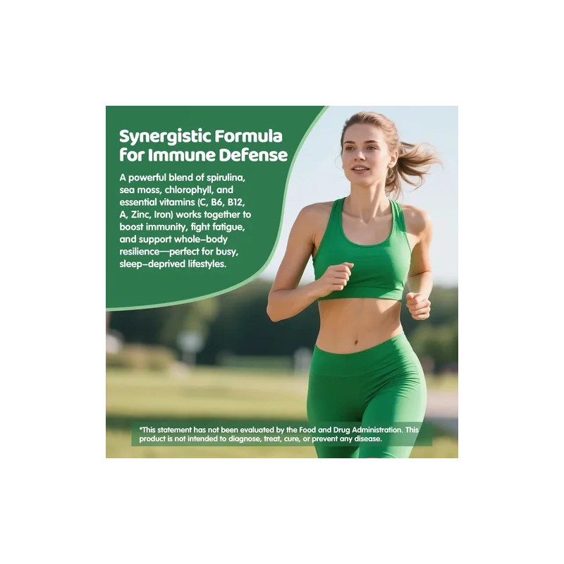 Iieltruiom Gomitas De Espirulina Orgánica 2500mg 120 Vegan