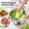 Stainless Steel Rice Washing Bowl with Strainer for Rice, Fruits