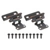 sourcing map 10 Pack Self Closing Cabinet Hinges, 1/2" Overlay