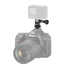 HSU Aluminiumlegierung Cold Shoe Adapter für GoPro, Stativmontageadapter für Hero 12/11/10/9/8/7/6/5/4/3 Action-Kameras