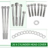 WEICHENGXIN 400EX Engine Stainless Steel Bolt Screw Kit for Sportrax