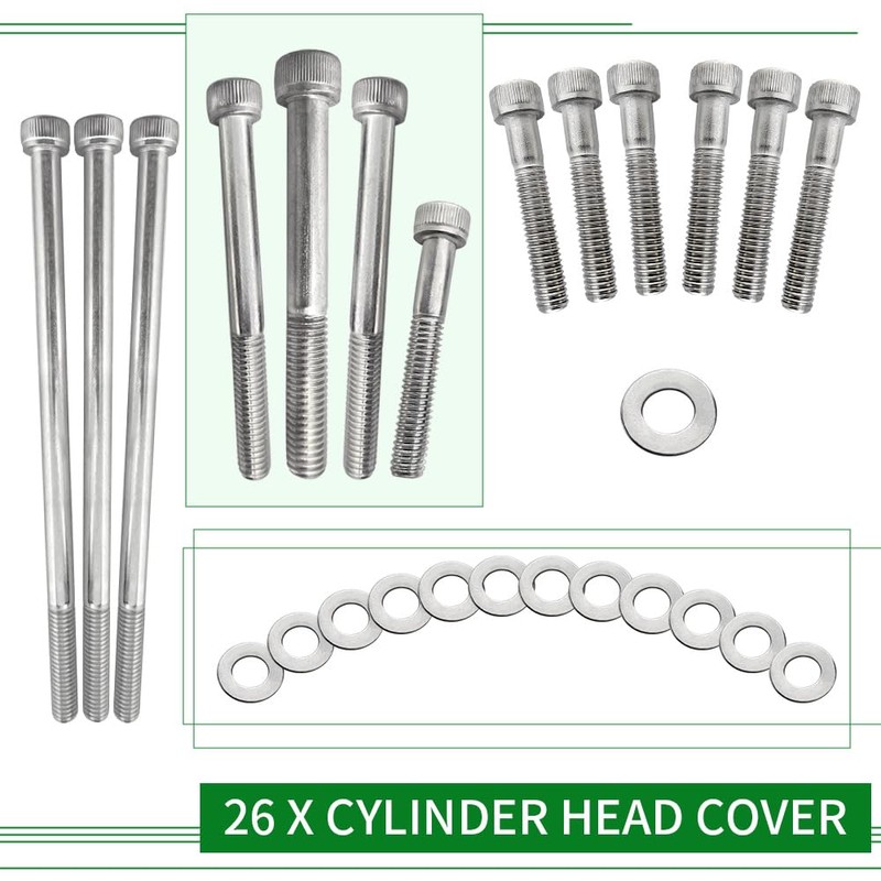 WEICHENGXIN 400EX Engine Stainless Steel Bolt Screw Kit for Sportrax