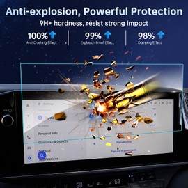 SHAOHAO for 2025 Toyota Camry Screen Protector 12.3 inch Compatible with 2025 Toyota Camry Accessories 2025 Camry (LXE, XSE) 12.3-inch Navigation Display 2025 Camry Tempered Glass Screen Protector