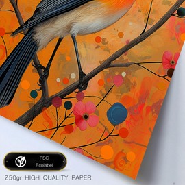 Nacnic Set of 6 posters animals and nature inspired by Rosina Wachtmeister design illustrations to decorate the walls of your home. Rooms A3 & A4 frameless