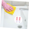 Healvian 2 Pair Dishwashing Gloves with Plush Lining Skid Rubber
