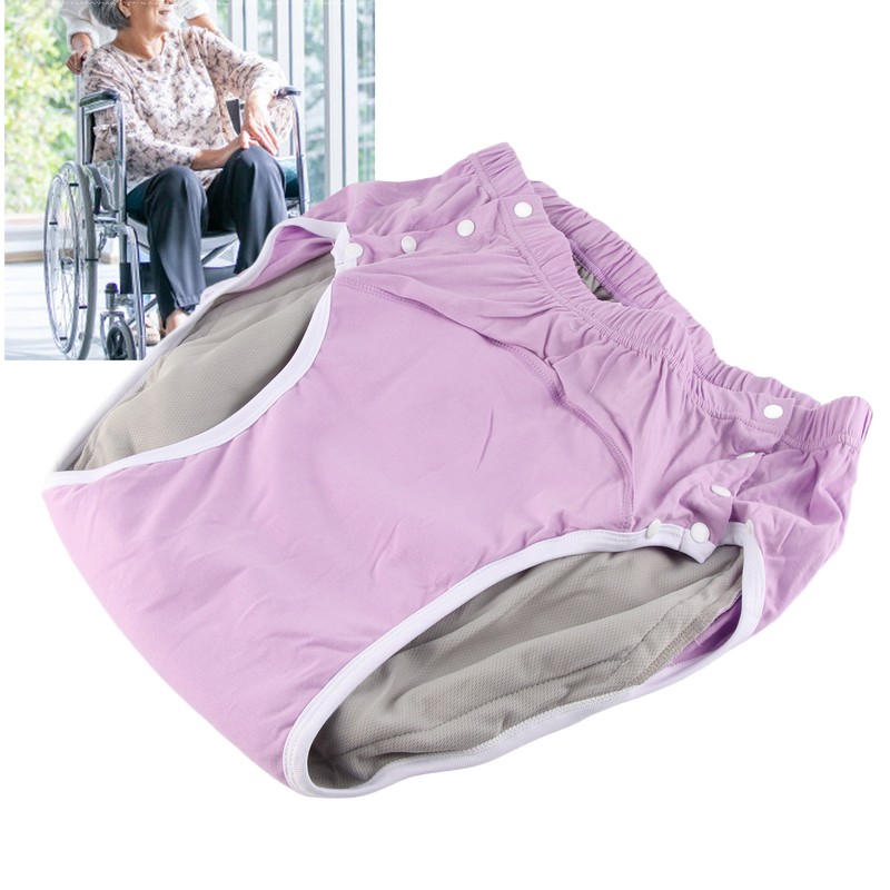 Washable Incontinence Underpants Pure Cotton Reusable Highly Absorbent Leakage Proof