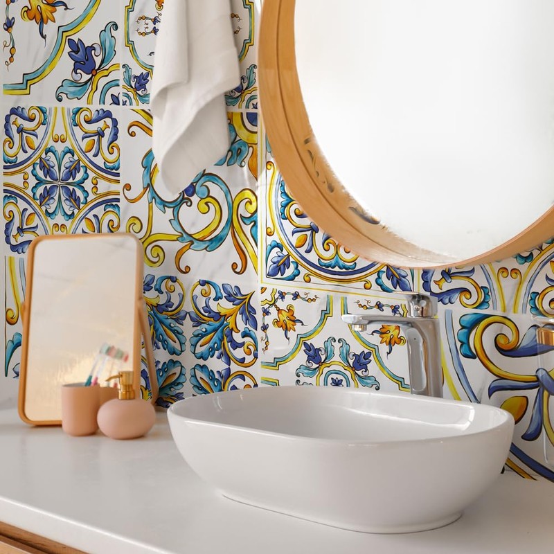 RE-COVERTILES - Tile Stickers Bathroom and Kitchen 24 Pieces 10