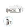 PATIKIL 5pcs 8x17mm Wire Rope Clip Steel Cable Clamp 2.5mm
