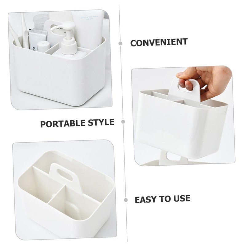 Mikinona Portable Bathroom Storage Basket Shower Toiletry Holder Home Organizer