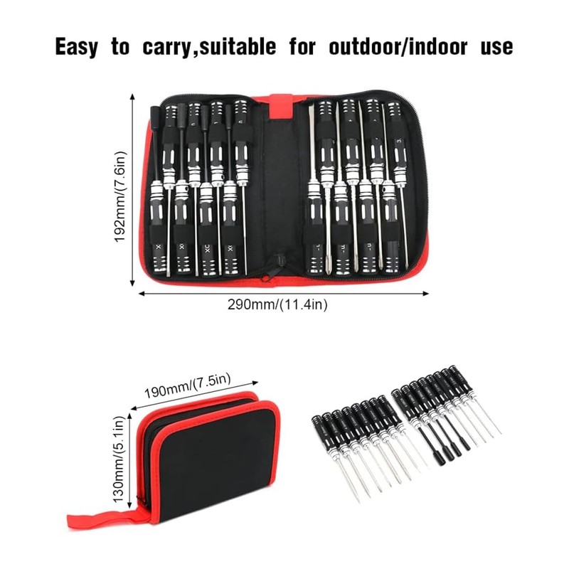 RC Tool Kit Screwdriver Set Pliers - RC Hex Driver