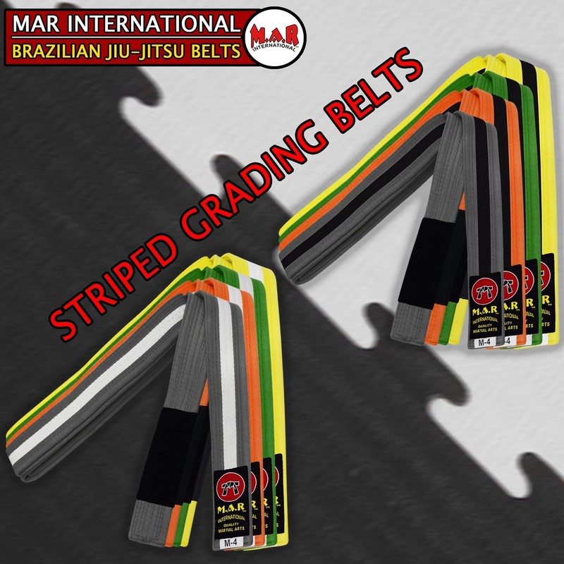 MAR | White Martial Arts Belt, Brazilian Jiu-Jitsu Ranking Belt