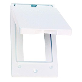 Sigma Electric, White Sigma Engineered Solutions, 14248WH 1-Gang Vertical GFCI Weatherproof Cover, No Size