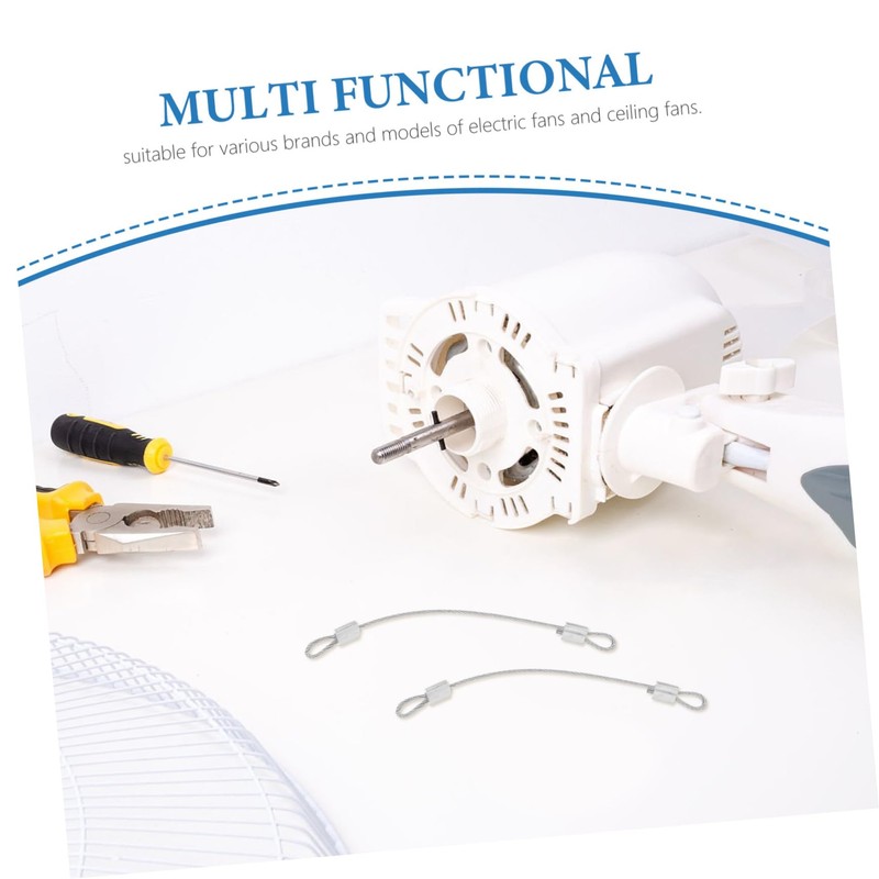 Operitacx 4pcs Ceiling Fan Lockable Accessories Coated Cable Chain Link