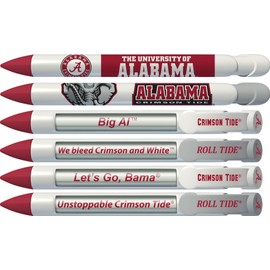 Greeting Pen College Pens- Alabama Crimson Tide Braggin' Rights Rotating Message 6 Pen Set 20502