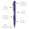 Pentel Twist-Erase CLICK Mechanical Pencil (0.5mm) Transparent Violet Barrel, Box