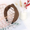 Brown Headband Top Knot Headbands for Women Non Slip Fashion