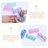BIUDECO 4Pcs Fingernail Cleaning Brush with Handle Grip Home Nail